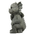 thumbnail image 5 of Ebros Le Penseur The Thinker Whimsical Garden Dragon Statue 10" H Cute Baby Dragon Winking Eye Faux Stone Resin Finish Figurine, 5 of 6