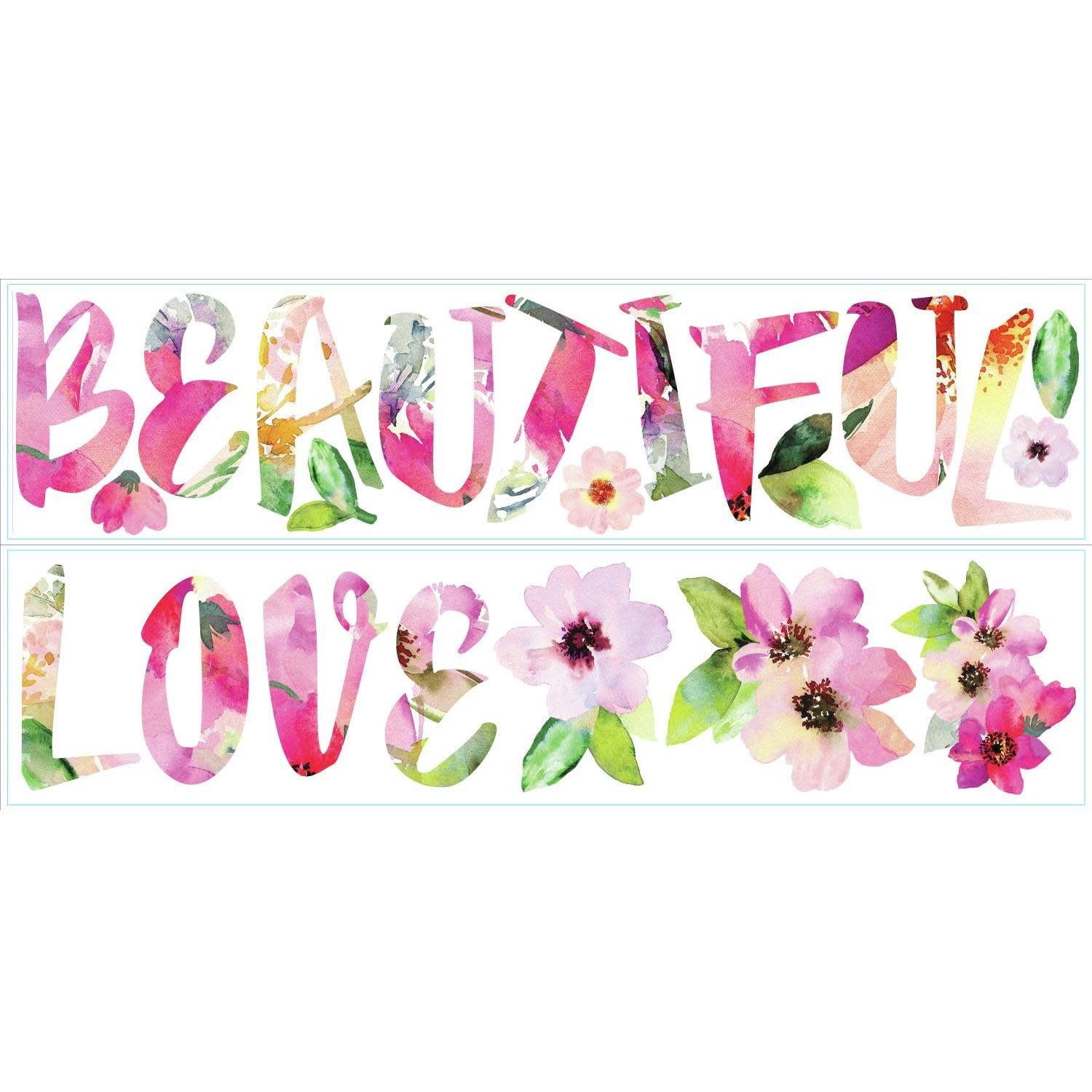 York Wallcoverings Rmk3645scs Roommates 22 Piece Beautiful Love York Wallcoverings Rmk3645scs Roommates 22 Piece Beautiful Love Watercolor Repositionable L And Stick Wall Decals Com