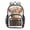 Small Highland Cattle, variant on PVC Transparent Backpacks Clear Backpack for Travel and Outings Highland Cow with Wildflowers