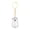 K, variant on Keychain Bag Hanging Clear Puppy Hair Keepsake Capsule Pets Dog Fur Container Memorial Keychain Decoration Gift Pendant