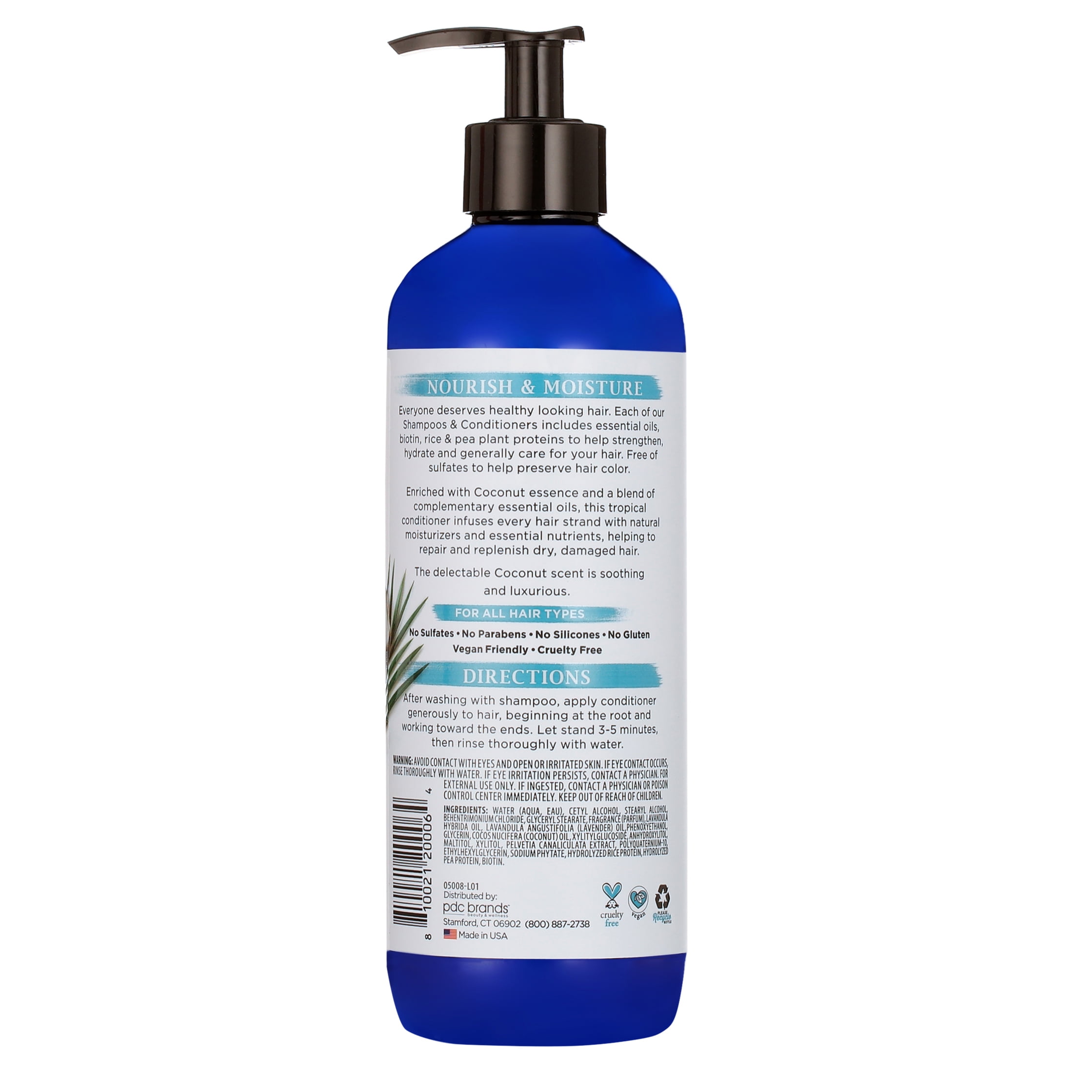 Dr Teal's Essential Oil Moisturizing nourishing Daily Conditioner with Biotin, Coconut, 16 fl oz