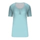 thumbnail image 3 of Fiudx Tops para Mujer Camiseta Holgada de Manga Corta con Botones y Cuello Redondo para Mujer, 3 of 4