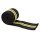 thumbnail image 3 of Rodillera Elástica Con Vendaje Para Fitness, Correas Para Gimnasio, Levantamiento De Pesas, Deportes Al Aire , Negro Y Amarillo, 3 of 7