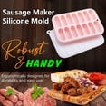 thumbnail image 5 of Snmubt Sausage Maker DIY Hot Dog Ham Baking Form Kitchen Making (Pink), 5 of 8