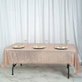 thumbnail image 4 of BalsaCircle 60" x 102" Sequin Rectangular Tablecloth Blush, 4 of 8