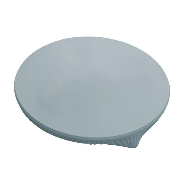 Mantel de mesa lavable, sencillo, a prueba de polvo, elástico, protector de mesa para decoración de bodas, picnics y fiestas. Azul Diámetro 70 cm
