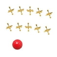 thumbnail image 1 of Aloy Jacks Juego de juegos Juegos de mesa divertidos Jacks retro de juegos y pelota hinchable para de juego Favores de fiestas de fiestas de oro, 1 of 10
