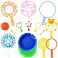 thumbnail image 1 of 15pcs Soap Bubble Wand Adjusting Soap Bubbles For Bubble Maker Games, Perfect For Indoor And Outdoor Use, Children's Birthday, Parties, Wedding, 1 of 5
