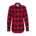 thumbnail image 2 of Weatherproof - Vintage Brushed Flannel Long Sleeve Shirt - 164761 - Crimson/ Black, 2 of 3