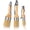 3PCS, 1 Large, 1 Medium, 1 Small, variant on Paint Brush, 2.5 Inch Angled Paint Brush Professional Sash Brush for Trim, Cabinets, Door, Ergonomic Long Handle, Smooth Finish for Oil & Latex Paint