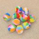 thumbnail image 4 of 10Pcs Small Assorted Color Kitty Yarn Puffs Cat Toys Cat Chase Balls 1.37" Diameter Random Color Rainbow Multicolor 3.5cm, 4 of 5