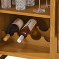 thumbnail image 4 of Better Homes & Gardens Juliet Bar Cabinet with Storage, Light Honey Finish, 4 of 7