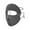 Gray, variant on Adjustable Nylon Spandex Face Mask with 3D Nose Opening Four Colors Lightweight Breathable