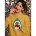 thumbnail image 2 of Image Conscious Penguin And Shark Greeting Hoodie Women -Jay Fleck Designs, Female Large, 2 of 4