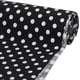 thumbnail image 1 of Tela de algodón con lunares blancos y negros de 1,09 yardas (157 cm) de ancho. Tela rectangular estampada con lunares anchos de 6 mm. Ideal para manualidades y confección., 1 of 9