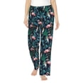 thumbnail image 1 of Balery Flamingos And Birds Pantalones de pijama para mujer, pijamas ultraligeros, pantalones de estar por casa-XX-Large, 1 of 6