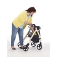 thumbnail image 4 of Comodita Spazio Extra Wide Heavy-Duty Rollator Walker with Comfortable 19" Wide Nylon Seat - 440 lb Weight Capacity (Metallic Red), 4 of 6