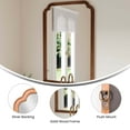 thumbnail image 4 of Flash Furniture 36" x 24" Large Accent Wall Mirror with Solid Wood Frame for Bathroom, Entryway, Dining Room & Living Room in Rustic Brown, 4 of 14
