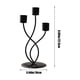 thumbnail image 3 of Centro de mesa para candelabros de hierro dorado – Candelabro curvado de 3 cabezas para una decoración romántica elegante de mesa, boda y hogar, negro moderno o dorado, 23x10x10cm, 3 of 6