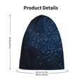 thumbnail image 4 of Sikiie Blue Glitter Retro Toddler Beanie Kids Beanie Hat Warm Winter Hats for Boys Girls Knit Cap, 4 of 7
