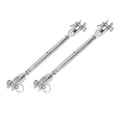 thumbnail image 1 of Jaw Turnbuckle, 2pcs Rustproof Turnbuckle Hook Firm Connection Clear Thread Wide Application Easy Operation High Strength  for Industrial Use M5, 1 of 7