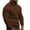 Brown, variant on VSSSJ Quarter Zip Sweater for Men Slim Fit Casual Cable Knitted Stand Collar Long Sleeve Pullover Vintage Warm Mock Neck Winter Sweater Tops Brown L