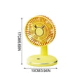 thumbnail image 4 of ICQOVD Ventilateur Portable Usb Rechargeable à Base Ronde Ventilateur de Bureau Ventilateur de Refroidissement Portable pour Usage Extérieur Cadeau Voyage Extérieur, 4 of 6