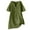 Olive Green, variant on Wyobmus Women Linen T Shirt Lightweihgt Short Sleeve Long Blouse Summer Casual V Neck Cotton Tunic Shirts Black
