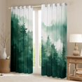 thumbnail image 2 of Feelyou Men Landscape Black Out Curtains, Green Tree Plant Curtains Pack of 2 (42x63 Each), 2 of 6