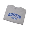 thumbnail image 3 of Austin Texas TX Sweatshirt Gifts Crew Neck Shirt Long Sleeve Unisex, 3 of 7
