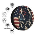 thumbnail image 4 of Easygdp Patriotic Bulldog Art Wheel Cover,Spare Tire Cover,4-17in Spare Tire Cover Universal Fit for Trailer, Car, Truck, SUV, Jeep-15 inch, 4 of 6