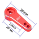 thumbnail image 3 of Brazo de Bocina para Servodirección de Coche RC de Aluminio de 25T, 5 Piezas, para 1/10 Axial DIY Drone, Pieza de Coche, Color Rojo, 3 of 5
