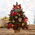 thumbnail image 4 of Flocked Christmas Trees, New Desktop Christmas Tree Christmas Scene Secoration Ice Snow Baby Christmas Tree Set Decorative Ornaments Mini Christmas Trees, 4 of 7