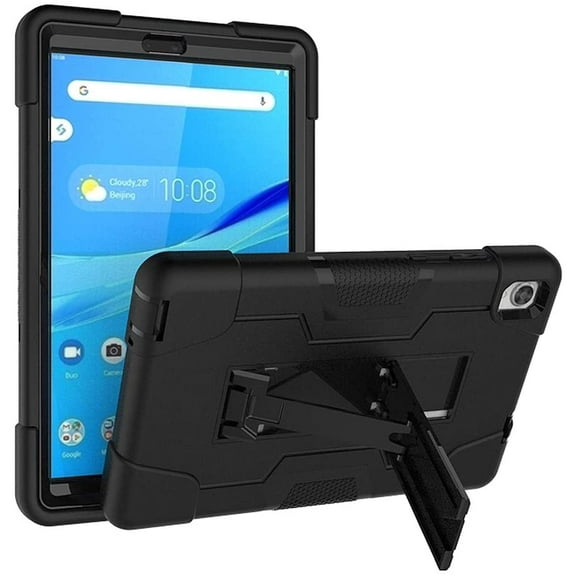 Mignova For Lenovo Tab M8 FHD TB-8705F Case,Hybrid Heavy Duty Three Layer Full-Body Shockproof Armor Kids Friendly Cover Built in Kickstand For Lenovo Tab M8 FHD TB-8705F - Black Black