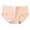 Apricot, variant on huanledash Women Underpants Comfortable Mid Waist Pure Color Moisture-wicking Large Size Panties for Home