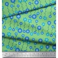 thumbnail image 3 of Soimoi Polyester Crepe Fabric Dot & Floral Artistic Printed Fabric 1 Yard 42 Inch Wide, 3 of 3