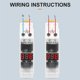 thumbnail image 4 of Din Rail Single Phase Voltage Meter AC 40-500V Modular Voltmeter Gauge Indicator LED Digital Displa, 4 of 5