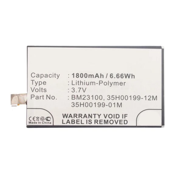 Batteries N Accessories BNA-WB-P8299 Cell Phone Battery - Li-Pol, 3.7V, 1800mAh, Ultra High Capacity Battery - Replacement for HTC 35H00199-01M, 35H00199-12M, BM23100, BTR6990B Battery