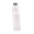 thumbnail image 1 of Ounissouiy Botella de agua motivacional con marcador de tiempo a prueba de fugas para deportes de gimnasio al aire libre blanco Teteras Blanco, 1 of 1
