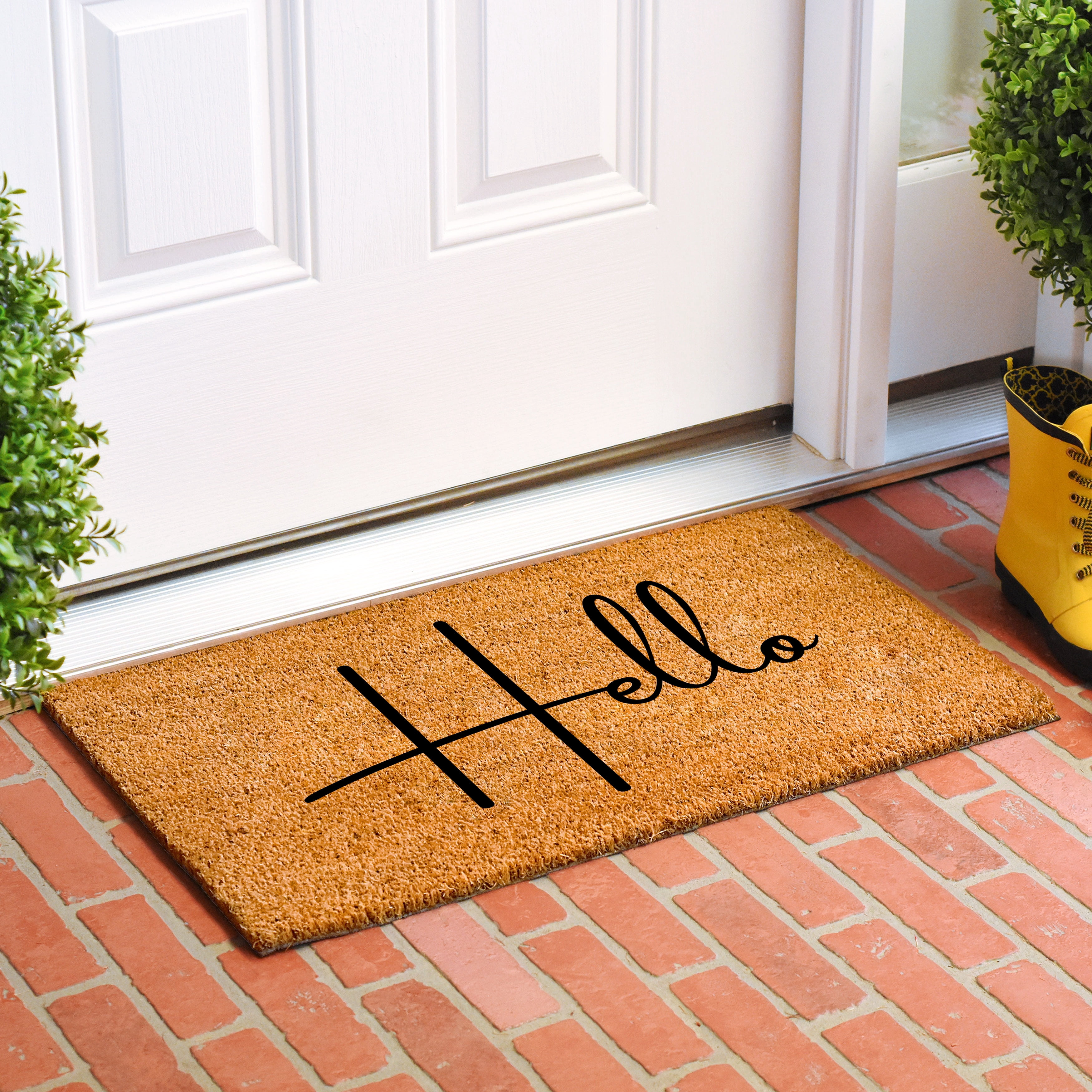 Calloway Mills Kenzo Hello Doormat, 24" x 48"