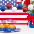 thumbnail image 5 of 4th of July Tree Ornaments Set of 12 - Patriotic Red White Blue Sequin Star Balls for Independence Day, Memorial Day Veterans Day Holiday Home Party Decorations, 5 of 9