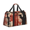 thumbnail image 2 of Disketp Silhouette Trumpet Red Art Bolsa de Viaje Tipo Duffle, Bolso de Mano para Fin de Semana para Mujer, Bolsa de Gimnasio Ligera para Hombre, Esencial para Viajes, 2 of 7