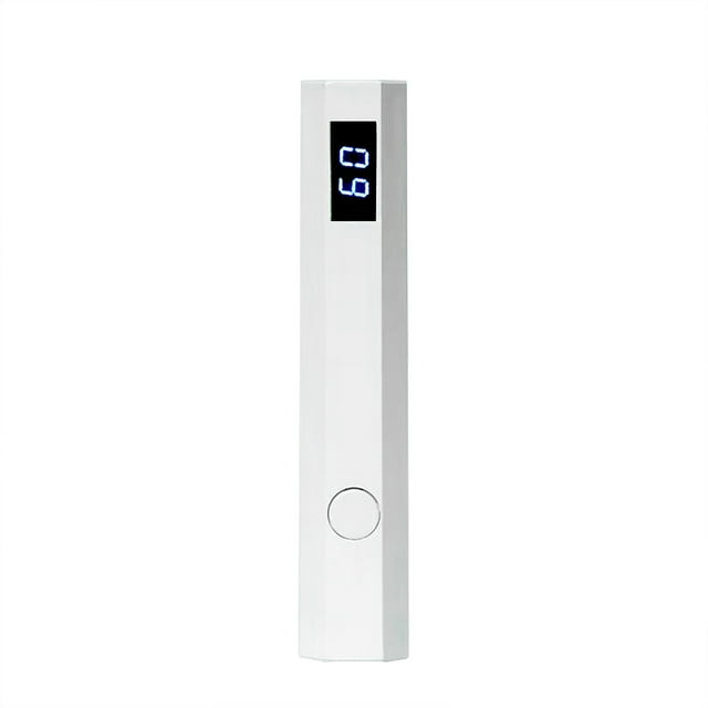 HHBEAUTY Handheld UV Nail Lamp, Portable LED Nail Lamp, Mini Nail Dryer with LCD Screen, USB Nail Light for Fast Curing