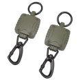 thumbnail image 3 of Porte-clés Rétractables en Métal, 2 Pcs Porte-Badge Carré Rétractable, Porte-Clés Rétractable Robuste Technologie de Pointe, 3 of 14