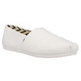 thumbnail image 3 of Alpargata para mujer TOMS blanca de algodón reciclado sin cordones, 3 of 6