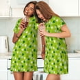 thumbnail image 4 of Gukieu St Patrick's Day7 Print Women's Nightgown, A-line Round Neck Short-sleeved Nightgown Pajamas Home Wear Suitable for Home and Outing, 4 of 6