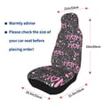 thumbnail image 4 of Yiaed Lovely Mom Ever Print Car Seat Covers,Universal Auto Seats Protector Fits for Car,SUV Sedan,Truck,Automotive Seat Covers & Accessories(Two packs), 4 of 7