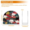 thumbnail image 4 of Yayeee Napkin Holder for Table Set of 2 Kitchen Paper Tissue Organization, Black Lucky Cat, 4 of 8