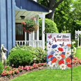thumbnail image 6 of Patriotic Pansies Butterfly 12.5 x 18 Inch Decorative God Bless America Garden Flag, 6 of 6