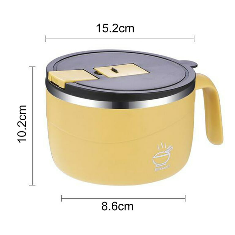 Travelwant 1200ml Insulated Casserole Dish with Lid Hot Pot Food Warmer/Cooler Thermal Soup/Salad Serving Bowl- Stainless Steel Hot Food ContainerBest